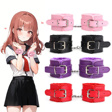 SM捆绑束缚手铐毛绒手铐