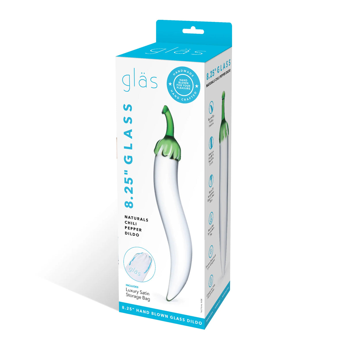 Gläs Naturals Chili Pepper小辣椒玻璃棒 - 8.25英寸