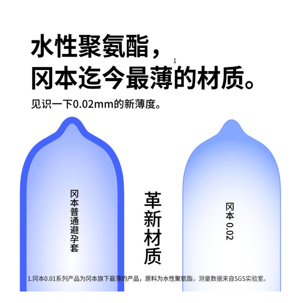 日本冈本Okamoto 0.02安全套双倍润滑6只装