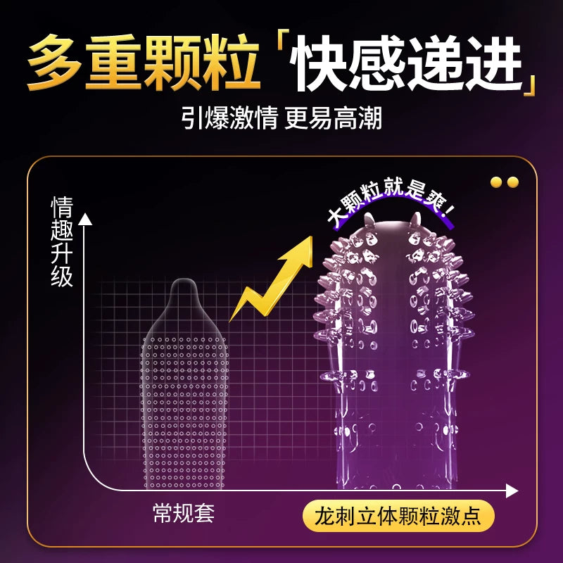 倍力乐 龙刺套大颗粒避孕套10只装.