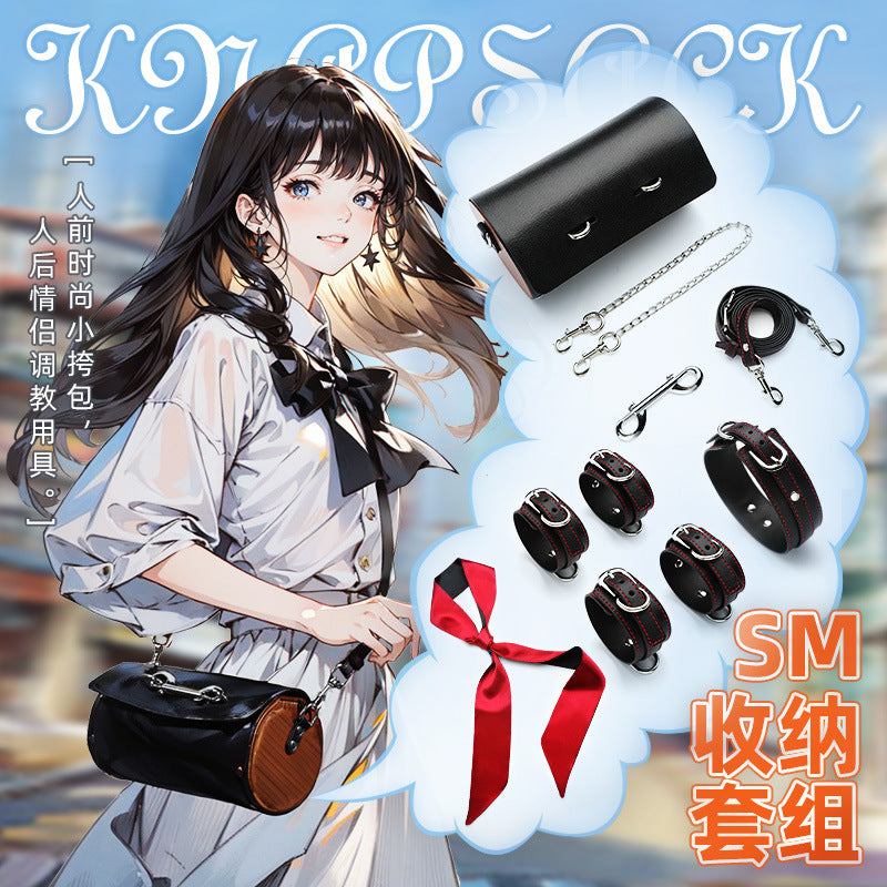 谜姬圆筒包皮革套组SM束缚套装