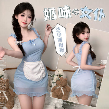 奶味小厨娘女仆cos套装