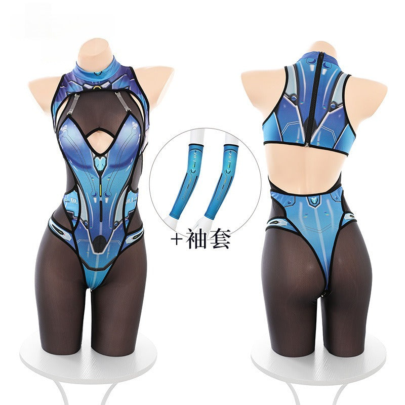 机械美姬 赛博未来透臀cos扮演战斗姬套装.
