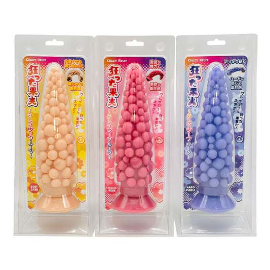 日本PEACH TOYS Crazy Fruit 狂果系列一体式吸盘颗粒按摩棒 - 三种硬度可选.