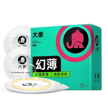 大象幻薄升级款清新净味避孕套 - 3只装.