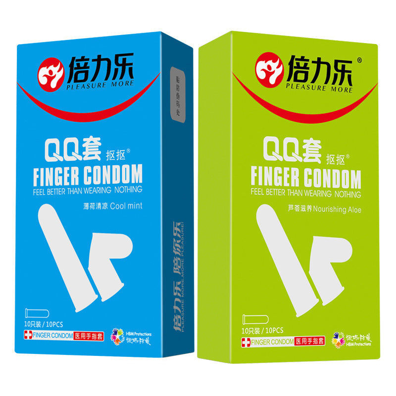 倍力乐QQ前戏手指套10只装-9Rabbit北美情趣用品
