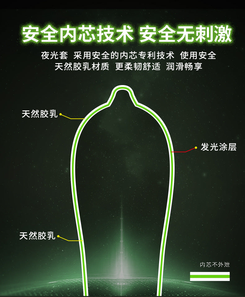 倍力乐夜光避孕套7只装-9Rabbit北美情趣用品