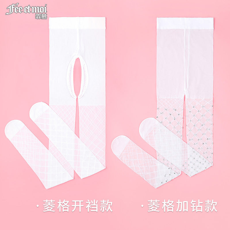 纯欲女神诱惑菱格白丝-9Rabbit北美情趣用品