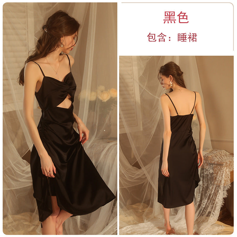 私房长款开叉吊带睡裙-9Rabbit北美情趣用品
