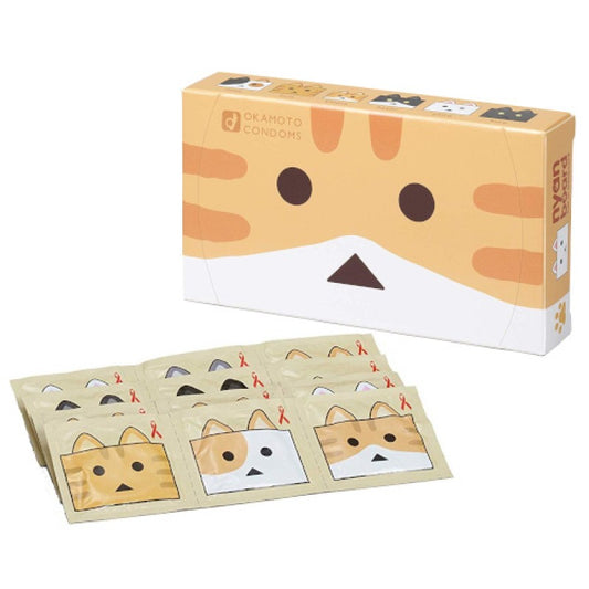 日本冈本纸箱猫Nyanboard安全套12只装-9Rabbit北美情趣用品