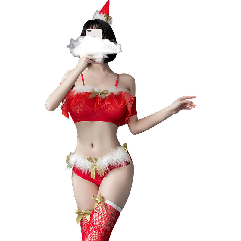 圣诞COS性感抹胸内衣套装-9Rabbit北美情趣用品