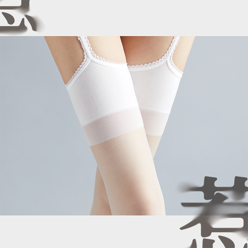 「绫」【惹】情迷意乱 3D一体蕾丝吊带黑色透连身开裆免脱丝袜-9Rabbit北美情趣用品