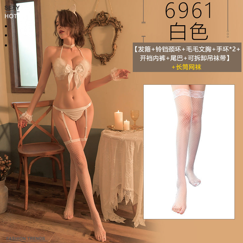 三点式可爱迷人小猫咪套装-9Rabbit北美情趣用品