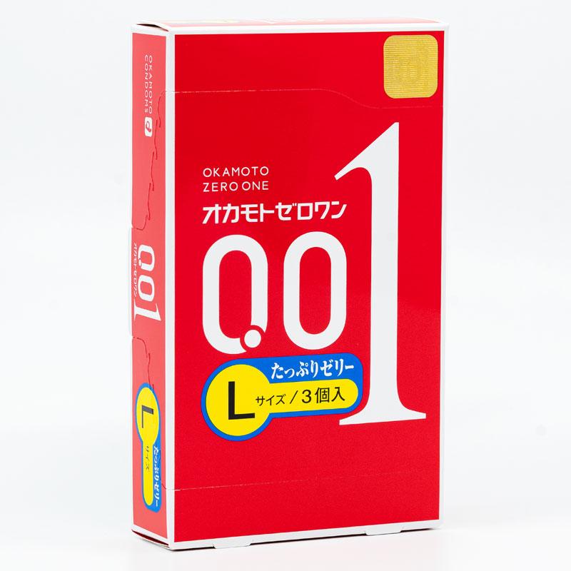 日本冈本0.01安全套 大号加双倍润滑3只装-9Rabbit北美情趣用品
